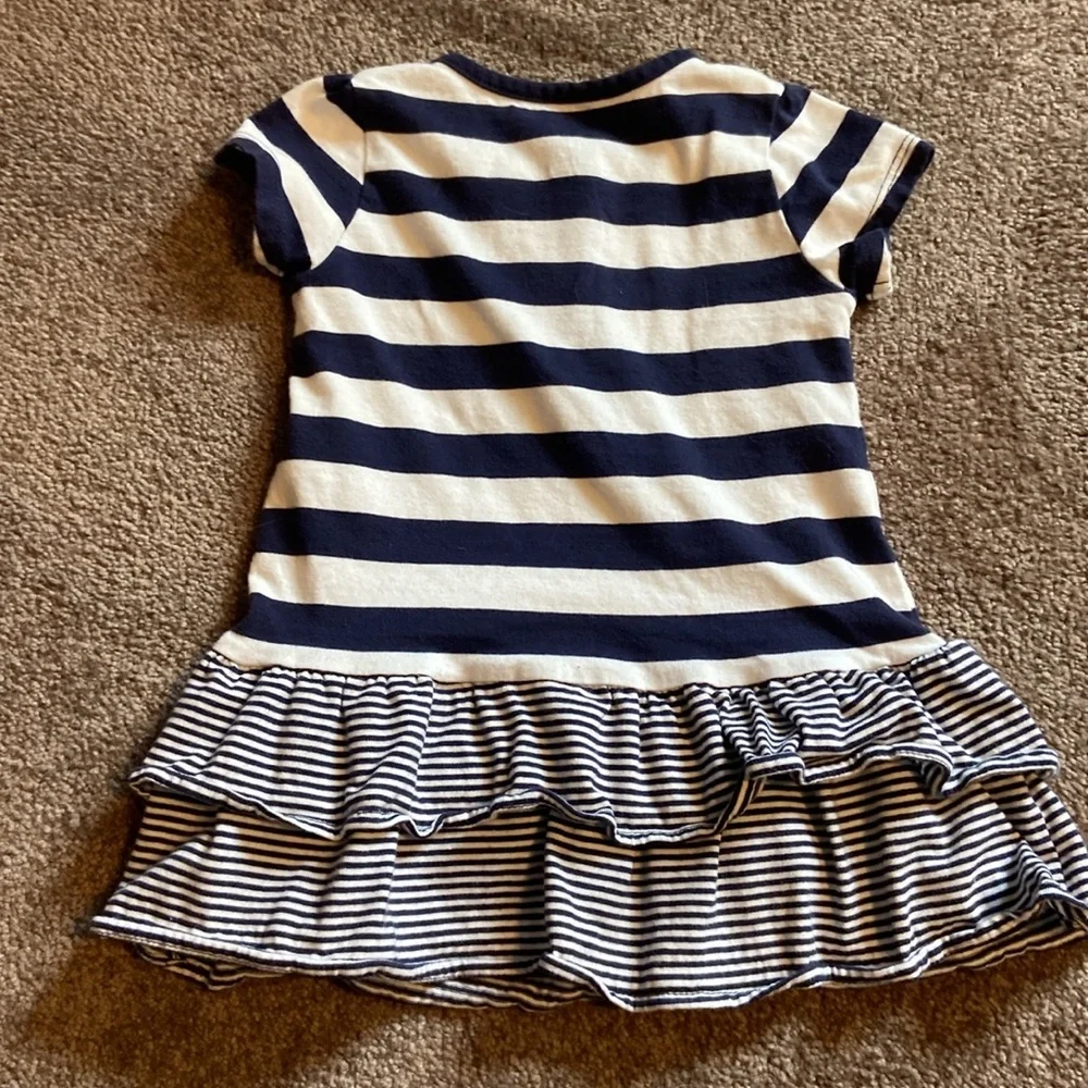 2 Carter’s Girls Short Sleeve Summer Outfits  Size 18 Months Polka Dot Stripes
